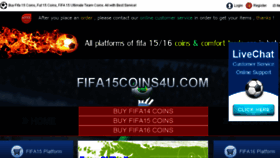 What Fifa15coins4u.com website looked like in 2016 (8 years ago)