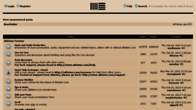What Forum.ableton.com website looked like in 2016 (8 years ago)