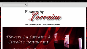 What Flowersbylorraine.com website looked like in 2016 (8 years ago)