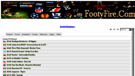 What Footyfire.com website looked like in 2016 (8 years ago)
