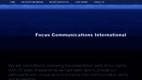 What Focuscommunications.com website looked like in 2016 (8 years ago)