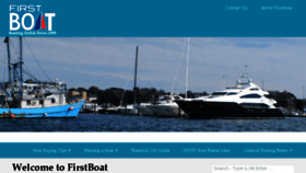 What Firstboat.com website looked like in 2016 (8 years ago)