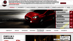 What Fiatpunto.de website looked like in 2016 (8 years ago)