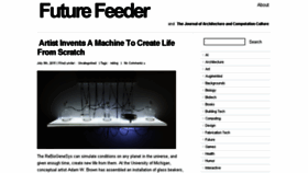 What Futurefeeder.com website looked like in 2016 (8 years ago)