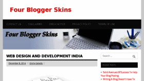 What Fourbloggerskins.com website looked like in 2016 (8 years ago)
