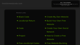 What Freshbrewedcode.com website looked like in 2016 (8 years ago)