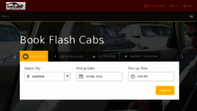 What Flashcabs.com website looked like in 2016 (8 years ago)