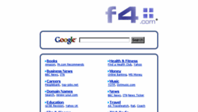 What F4.com website looked like in 2016 (8 years ago)