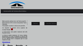 What Facturaciontep-mz.com.mx website looked like in 2016 (8 years ago)