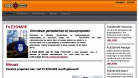 What File2share.nl website looked like in 2016 (8 years ago)