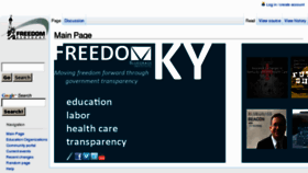 What Freedomkentucky.org website looked like in 2016 (8 years ago)