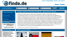 What Finde.de website looked like in 2016 (8 years ago)