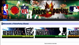What Fiebreparley.com website looked like in 2016 (8 years ago)