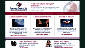 What Formations.ie website looked like in 2016 (8 years ago)