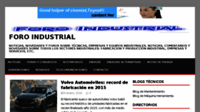 What Foro-industrial.com website looked like in 2016 (8 years ago)