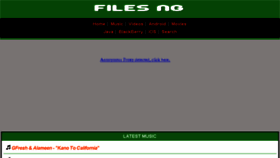 What Files.ng website looked like in 2016 (8 years ago)