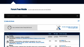 What Forum-freemobile.com website looked like in 2016 (8 years ago)