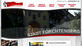 What Forchtenberg.de website looked like in 2016 (8 years ago)