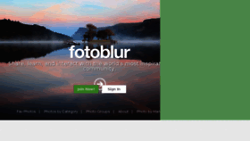What Fotoblur.com website looked like in 2016 (8 years ago)