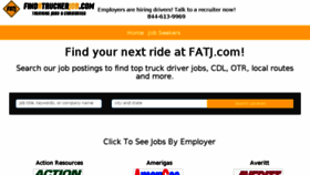 What Findatruckerjob.com website looked like in 2016 (8 years ago)