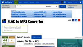 What Flac-to-mp3-converter.en.softonic.com website looked like in 2016 (8 years ago)