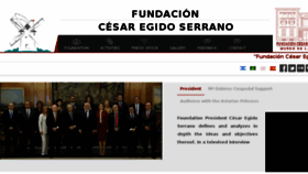 What Fundacioncesaregidoserrano.com website looked like in 2016 (8 years ago)