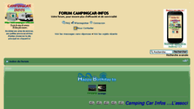 What Forum.campingcar-infos.com website looked like in 2016 (8 years ago)