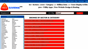 What Freesuvidha.com website looked like in 2016 (8 years ago)
