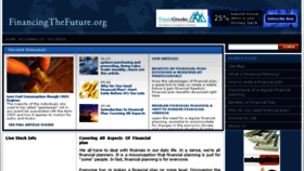 What Financingthefuture.org website looked like in 2016 (8 years ago)