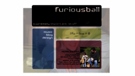 What Furiousball.com website looked like in 2016 (8 years ago)