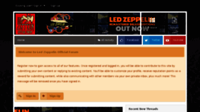 What Forums.ledzeppelin.com website looked like in 2016 (8 years ago)