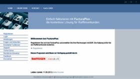 What Facturaplus.ch website looked like in 2016 (8 years ago)