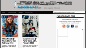 What Fashion-mags.com website looked like in 2016 (8 years ago)