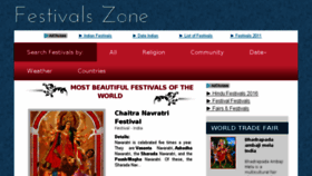 What Festivalszone.com website looked like in 2016 (8 years ago)