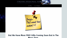 What Findingpersonalpower.com website looked like in 2016 (8 years ago)