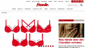 What Freundin.com website looked like in 2016 (9 years ago)