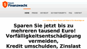 What Finanzwacht.de website looked like in 2016 (8 years ago)