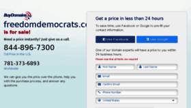 What Freedomdemocrats.com website looked like in 2016 (8 years ago)