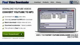 What Finalvideodownloader.com website looked like in 2016 (8 years ago)