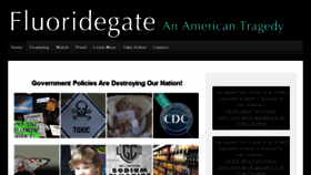 What Fluoridegate.com website looked like in 2016 (8 years ago)