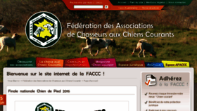 What Faccc.fr website looked like in 2016 (8 years ago)