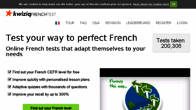 What French-test.com website looked like in 2016 (8 years ago)