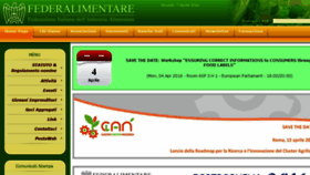 What Federalimentare.it website looked like in 2016 (8 years ago)