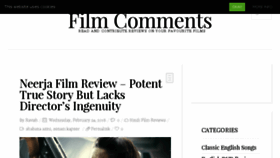 What Filmcomments.com website looked like in 2016 (8 years ago)