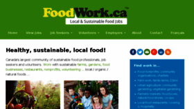 What Foodwork.ca website looked like in 2016 (8 years ago)
