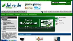 What Farmaciadelverde.it website looked like in 2016 (8 years ago)