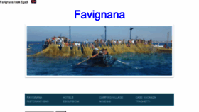 What Favignana.com website looked like in 2016 (8 years ago)