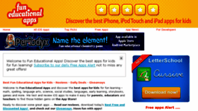 What Funeducationalapps.com website looked like in 2016 (8 years ago)