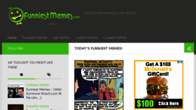 What Funniestmemes.com website looked like in 2016 (8 years ago)