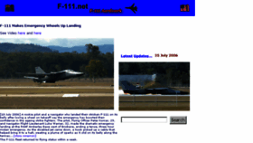 What F-111.net website looked like in 2016 (8 years ago)